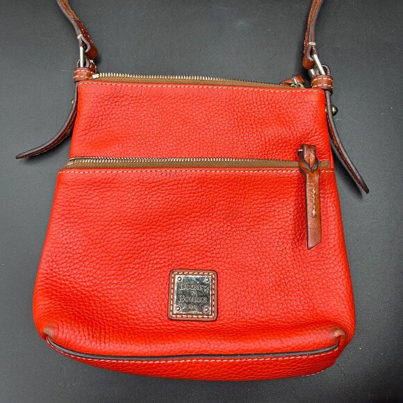 Dooney & Bourke Women's Pebble Grain Crossbody Shoulder Bag Leather Salmon - Picture 1 of 16
